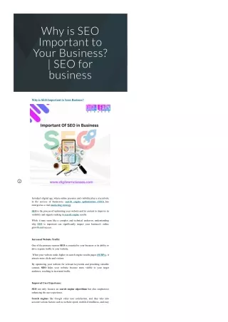 why is seo important to your business