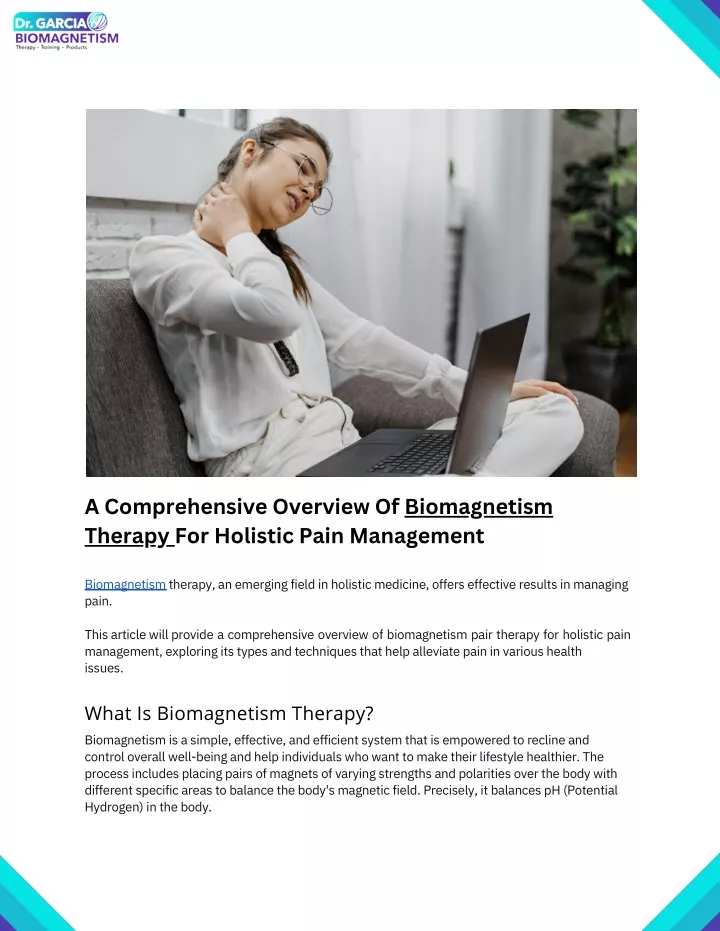 a comprehensive overview of biomagnetism therapy