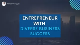 Getting from Vision to Success: Ramez Al-Khayyat's Inspiring Entrepreneurial