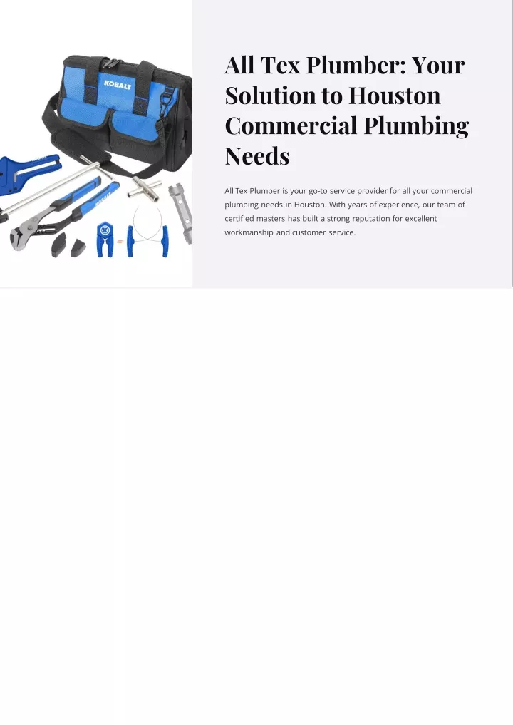 all tex plumber your solution to houston