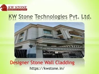 Stone Designer Wall- KW Stone Technologies Pvt. Ltd