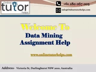 Data Mining Assignment Help PPT