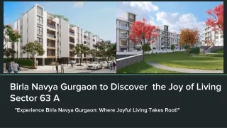 Birla Navya Gurgaon to Discover the Joy of Living