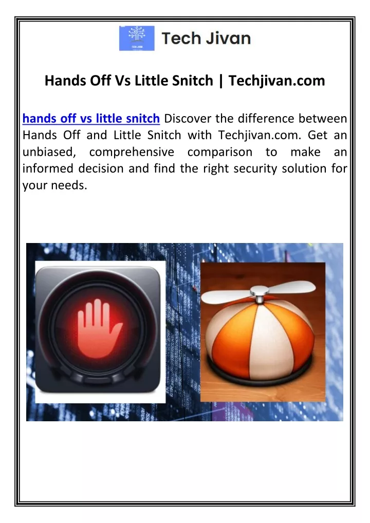 hands off vs little snitch techjivan com