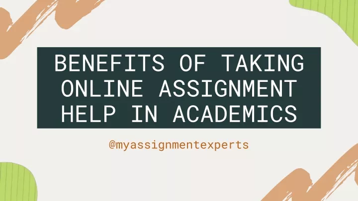 benefits of taking online assignment help
