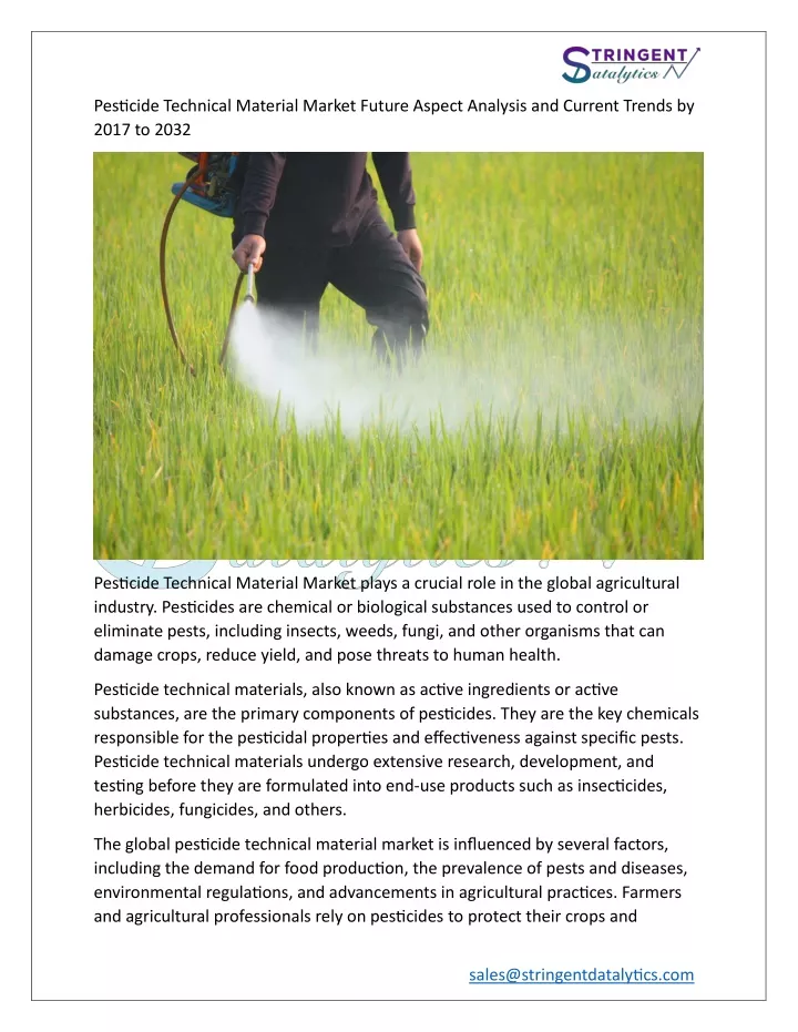 pesticide technical material market future aspect