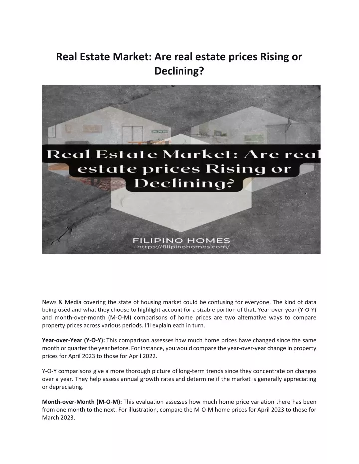 real estate market are real estate prices rising