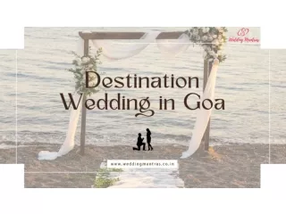 Destination Wedding Venues in Goa | Luxury Wedding Resorts in Goa