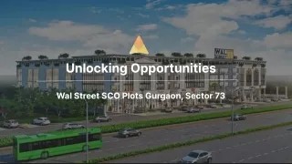 Wal Street SCO Plots Gurgaon