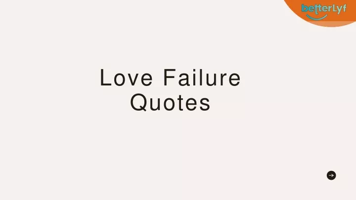 love failure quotes