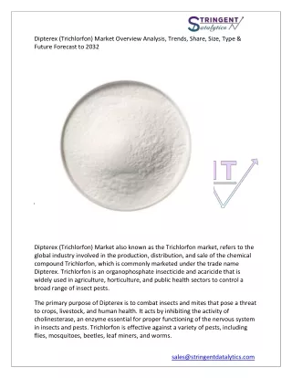 dipterex trichlorfon market overview analysis