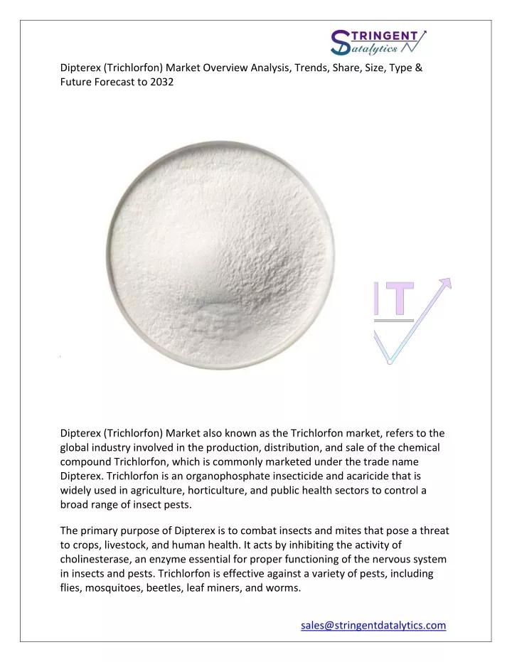 dipterex trichlorfon market overview analysis