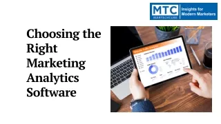 Choosing the Right Marketing Analytics Software