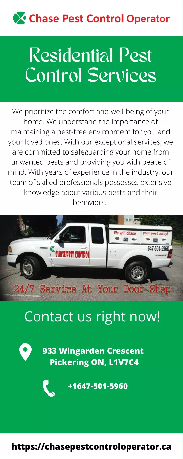 residential pest control services