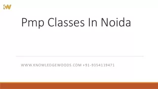 pmp classes in noida