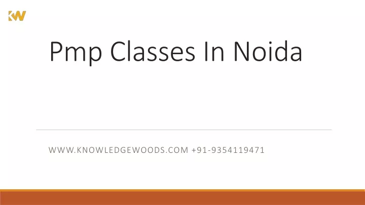 pmp classes in noida