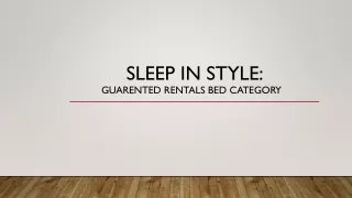 Bed on rent in Bangalore