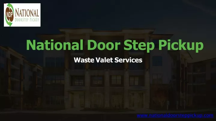 national door step pickup waste valet services