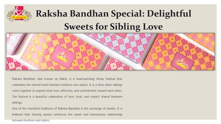 raksha bandhan special delightful sweets