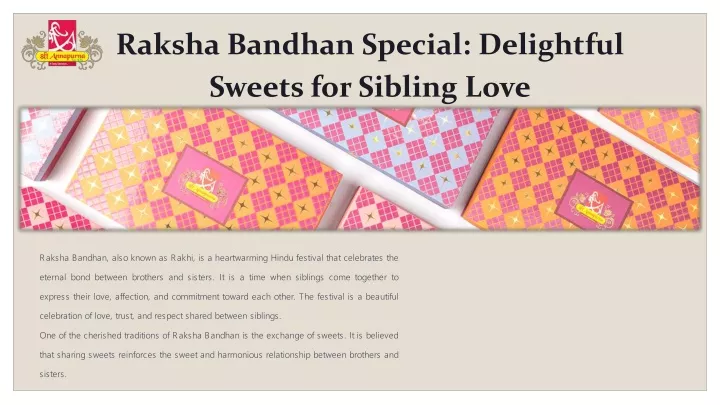 raksha bandhan special delightful sweets