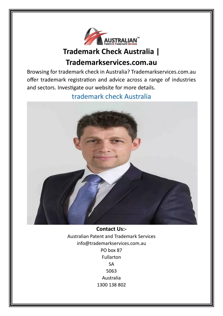 trademark check australia trademarkservices