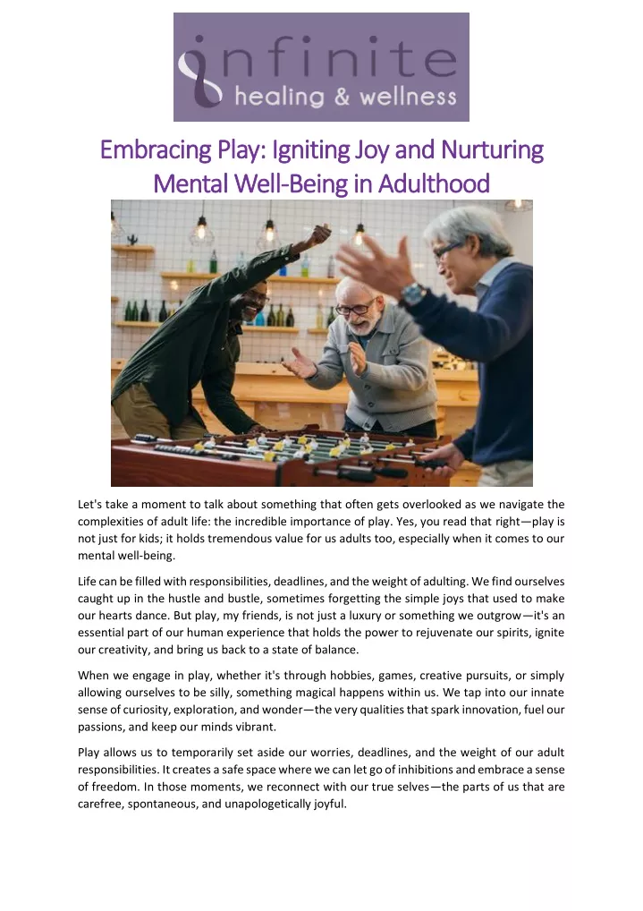 embracing play igniting joy and nurturing