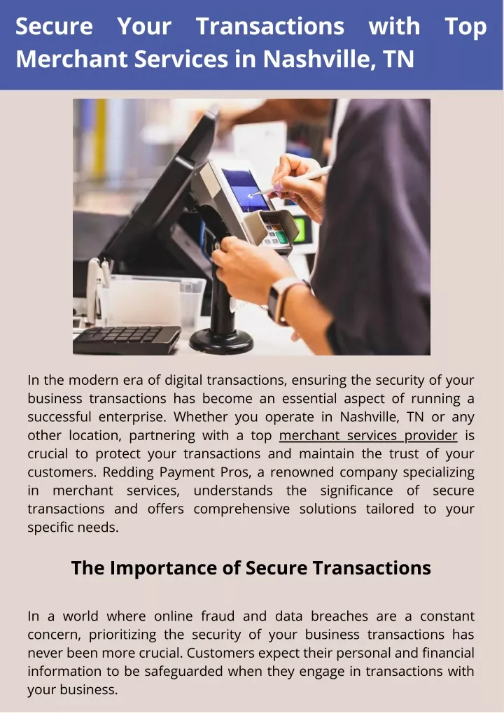 secure your transactions with top merchant