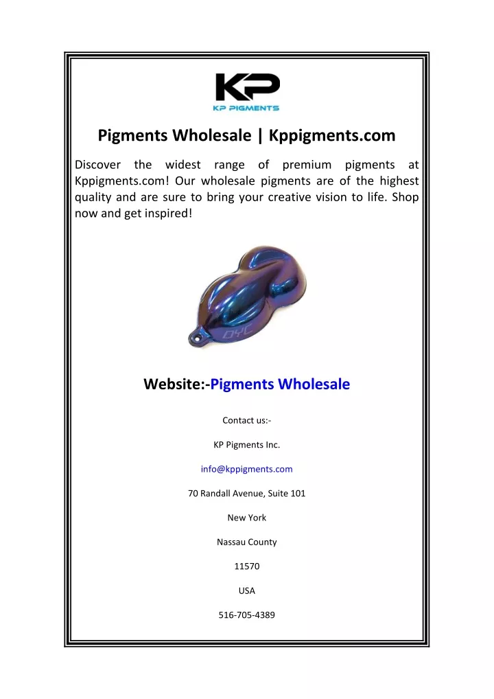 pigments wholesale kppigments com