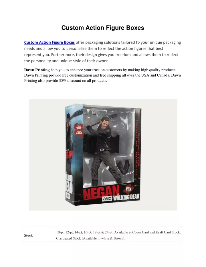 PPT - Custom Action Figure Boxes PowerPoint Presentation, free download ...