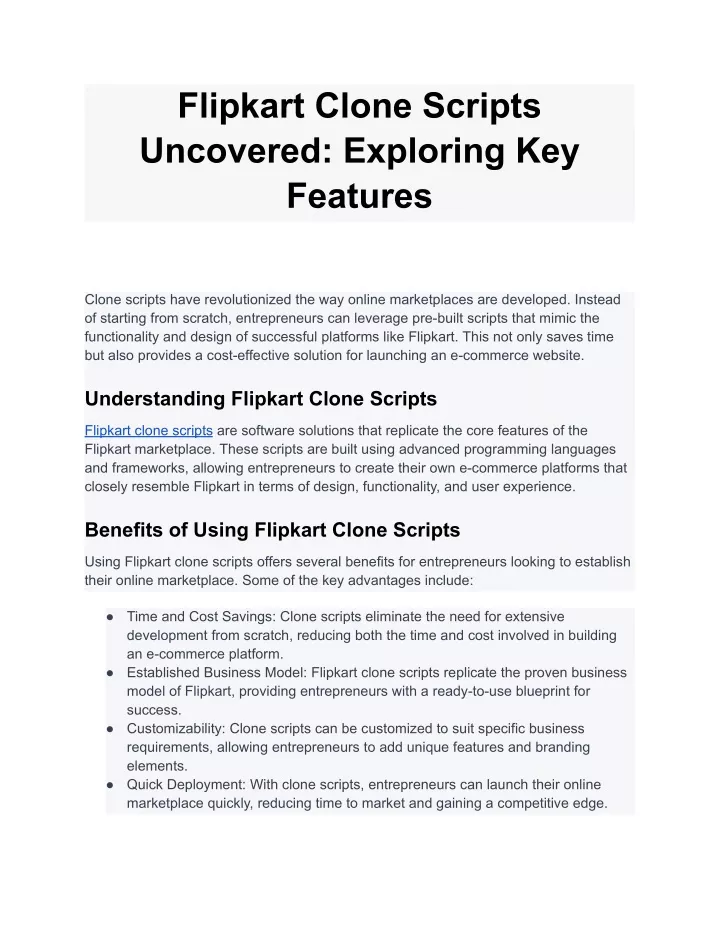 flipkart clone scripts uncovered exploring