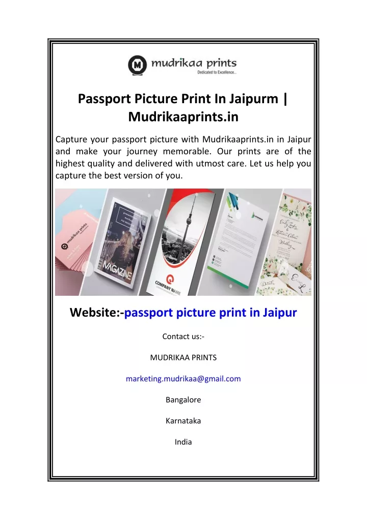 passport picture print in jaipurm mudrikaaprints