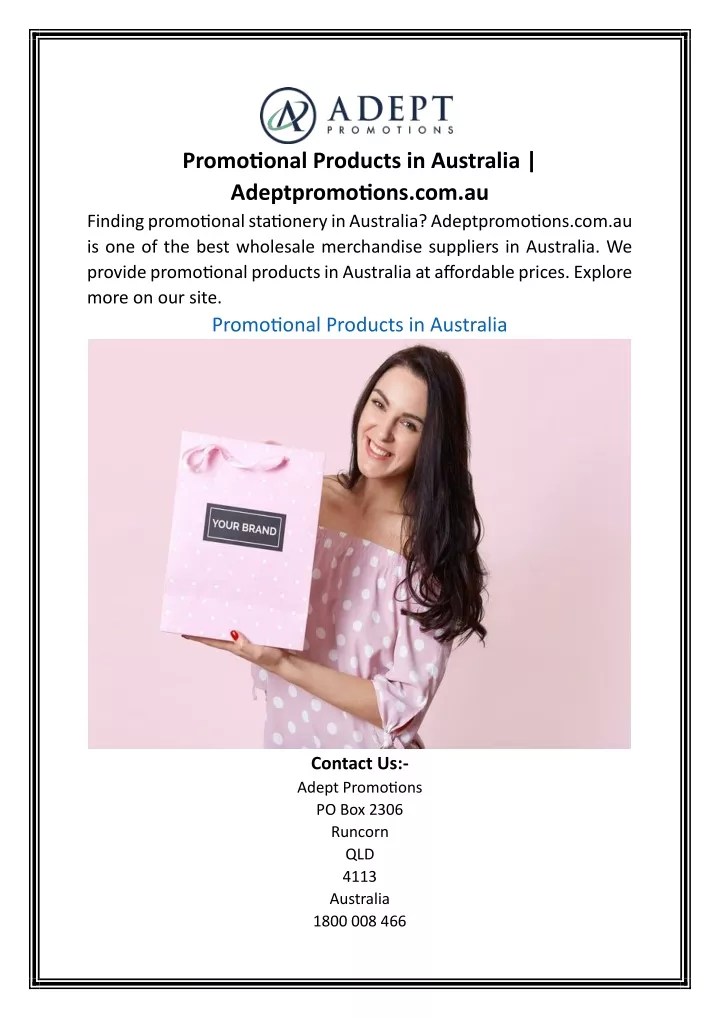 promotional products in australia adeptpromotions