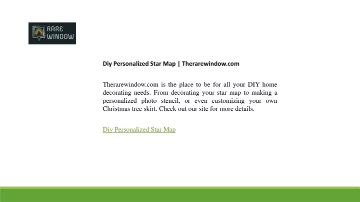 diy personalized star map therarewindow com