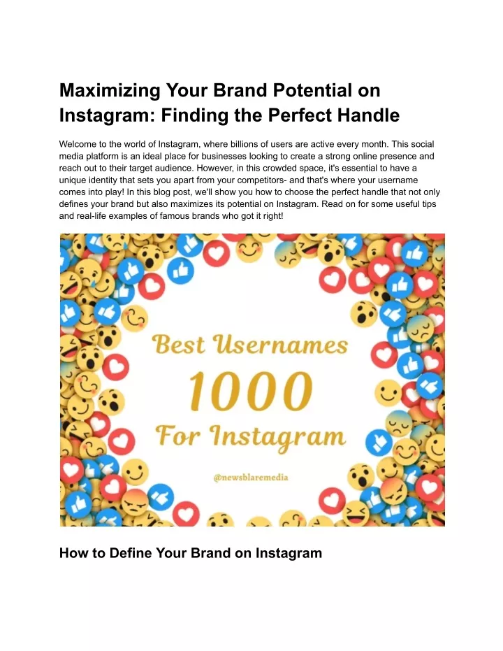 maximizing your brand potential on instagram