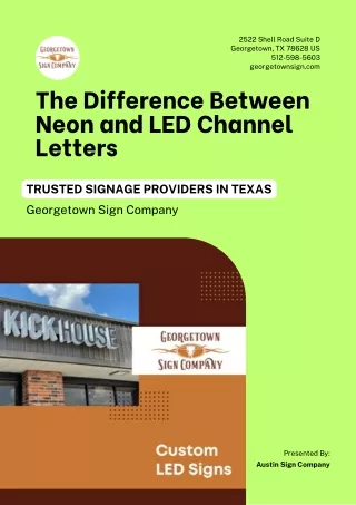 The Difference Between Neon and LED Channel Letters