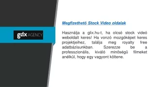 Megfizethető stock video oldal glix.hu