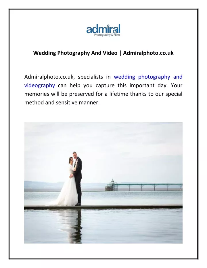 wedding photography and video admiralphoto co uk