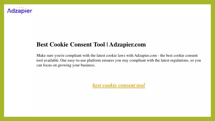 best cookie consent tool adzapier com make sure