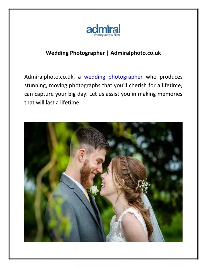 wedding photographer admiralphoto co uk