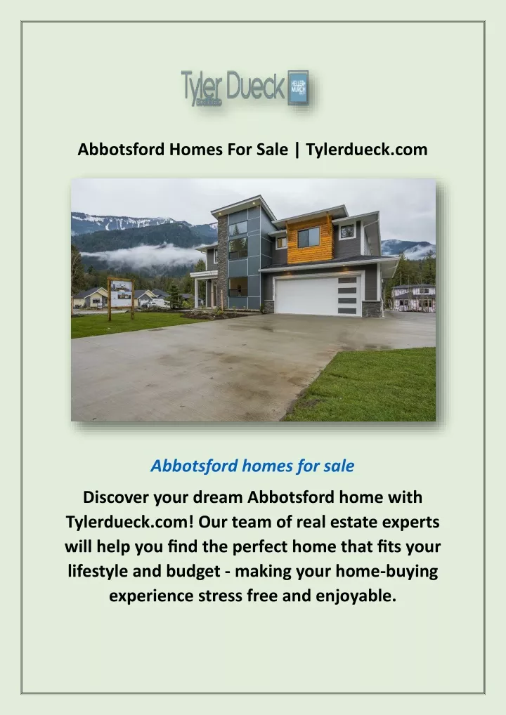 abbotsford homes for sale tylerdueck com