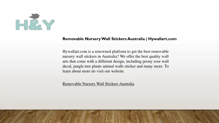 removable nursery wall stickers australia