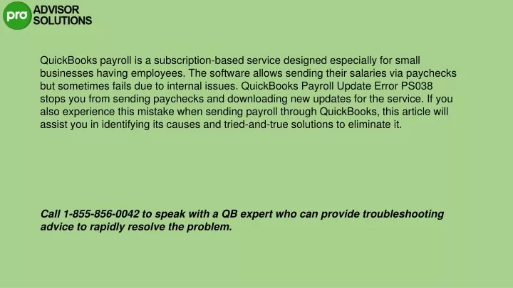 quickbooks payroll is a subscription based