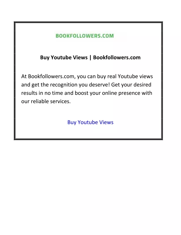 buy youtube views bookfollowers com