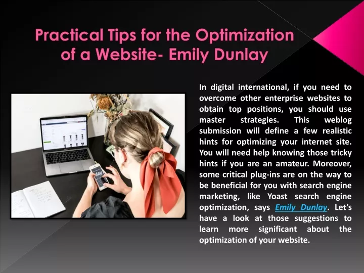 practical tips for the optimization of a website emily dunlay