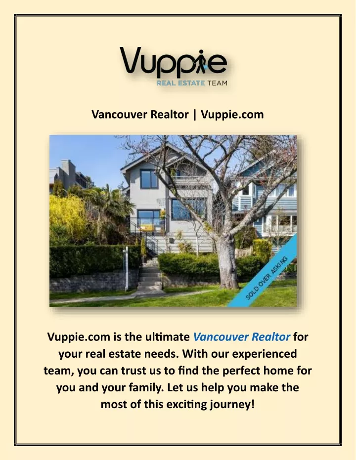 vancouver realtor vuppie com