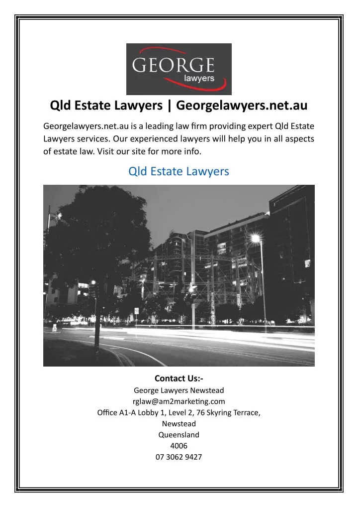 qld estate lawyers georgelawyers net au