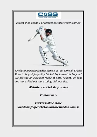 cricket shop online  Cricketonlinestoresweden.com.se