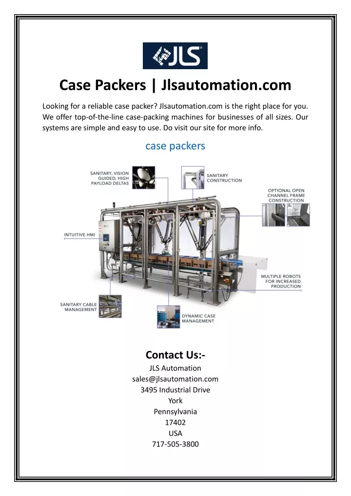 case packers jlsautomation com