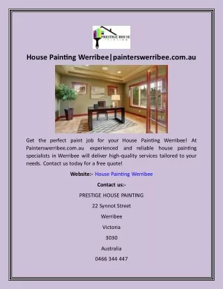 House Painting Werribee painterswerribee.com