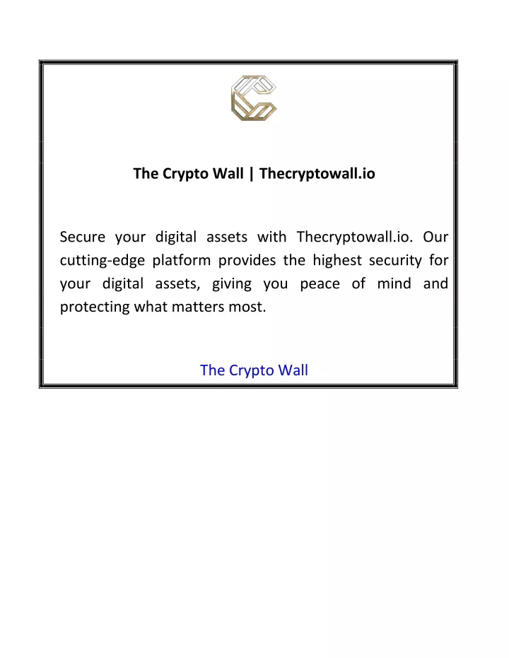 the crypto wall thecryptowall io